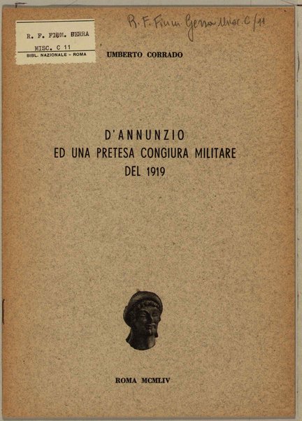 D'Annunzio ed una pretesa congiura militare del 1919